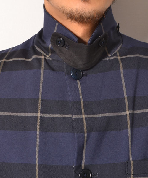 MELTINS by AMERICAN RAG CIE(メルティンスバイアメリカンラグシー)の「MELTINS BY AMERICAN RAG CIE チェックテーラードセットアップ(ジャケット)(テーラードジャケット・メンズ・ネイビー・2/1)」の13枚目の写真