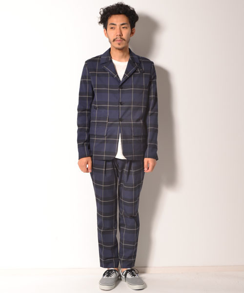 MELTINS by AMERICAN RAG CIE(メルティンスバイアメリカンラグシー)の「MELTINS BY AMERICAN RAG CIE チェックテーラードセットアップ(ジャケット)(テーラードジャケット・メンズ・ネイビー・2/1)」の9枚目の写真
