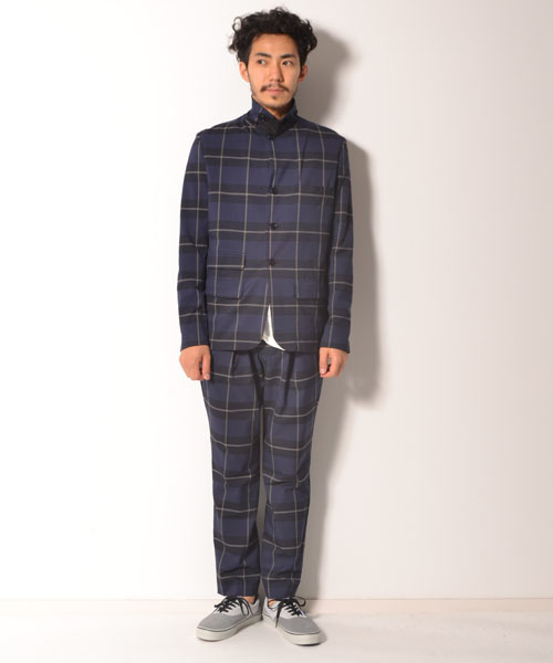 MELTINS by AMERICAN RAG CIE(メルティンスバイアメリカンラグシー)の「MELTINS BY AMERICAN RAG CIE チェックテーラードセットアップ(ジャケット)(テーラードジャケット・メンズ・ネイビー・2/1)」の10枚目の写真