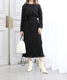 MODE ROBE | ワッシャープリーツワンピース(ワンピース)