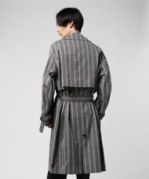 Name.（ネーム）の「【Name.】チェックトレンチコート/NMCO-20SS-001（トレンチコート・メンズ・グレー・2/1）」の10枚目の写真