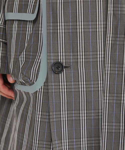 Name.（ネーム）の「【Name.】チェックトレンチコート/NMCO-20SS-001（トレンチコート・メンズ・グレー・2/1）」の7枚目の写真