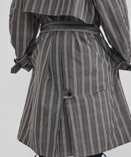 Name.（ネーム）の「【Name.】チェックトレンチコート/NMCO-20SS-001（トレンチコート・メンズ・グレー・2/1）」の8枚目の写真