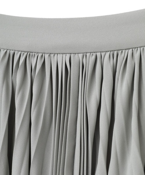 CLANE（クラネ）の「THREE LAYER PLEAT SKIRT（スカート・レディース・ミント/ベージュ/ブラック・0/1/2）」の7枚目の写真