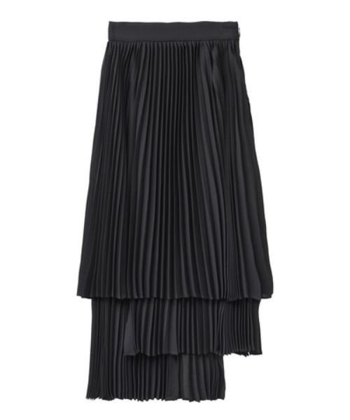 CLANE（クラネ）の「THREE LAYER PLEAT SKIRT（スカート・レディース・ミント/ベージュ/ブラック・0/1/2）」の10枚目の写真