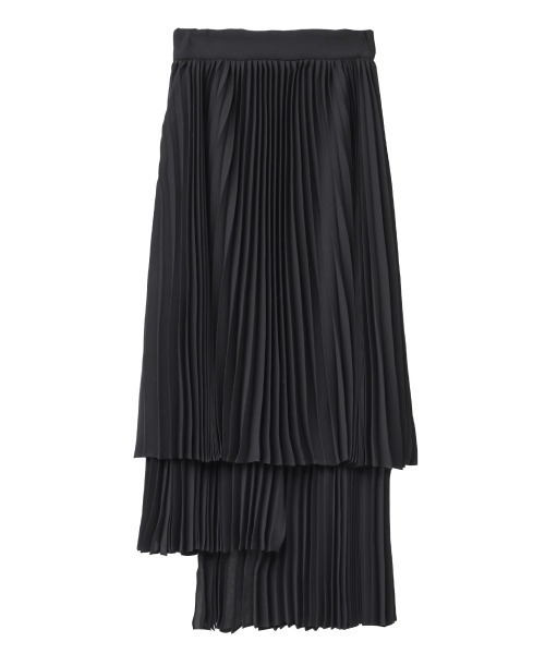 CLANE（クラネ）の「THREE LAYER PLEAT SKIRT（スカート・レディース・ミント/ベージュ/ブラック・0/1/2）」の19枚目の写真
