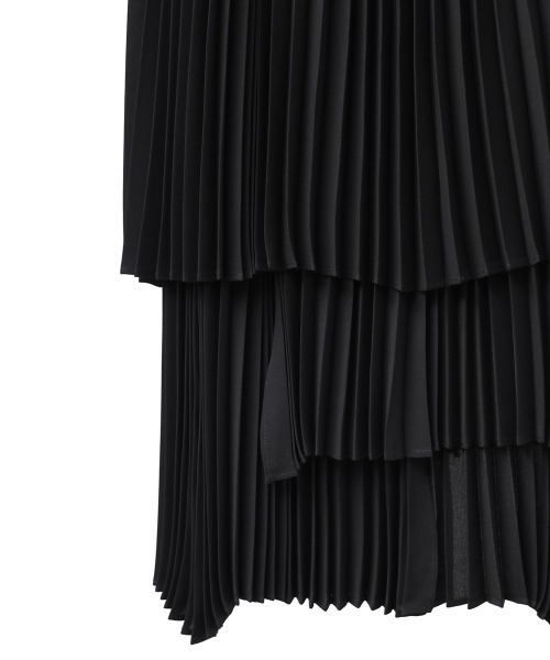 CLANE（クラネ）の「THREE LAYER PLEAT SKIRT（スカート・レディース・ミント/ベージュ/ブラック・0/1/2）」の21枚目の写真