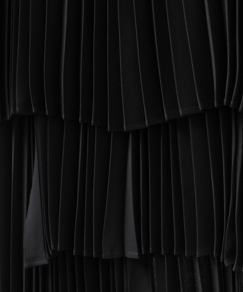 CLANE（クラネ）の「THREE LAYER PLEAT SKIRT（スカート・レディース・ミント/ベージュ/ブラック・0/1/2）」の22枚目の写真