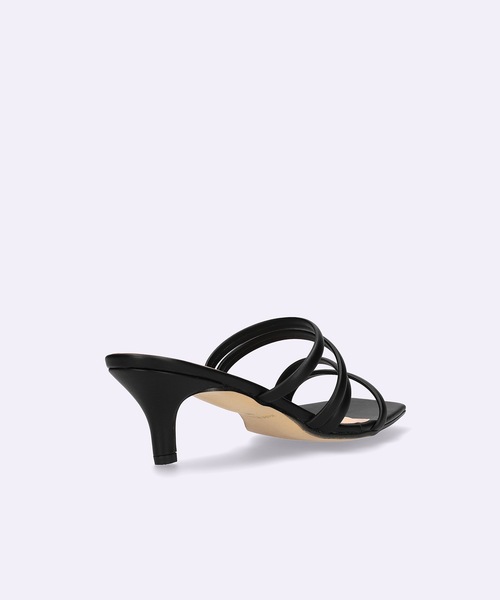 MAMIAN（マミアン）の「スクエアトゥ マルチプル ストラップ サンダル (5.5cmヒール)（サンダル・レディース・ブラック/ブラウン/ブラウン系その他/ピンクベージュ/ホワイト/アイボリー・S/M/L/LL）」の11枚目の写真