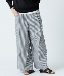 qualite | 千鳥ストライプワイドパンツ(その他パンツ)