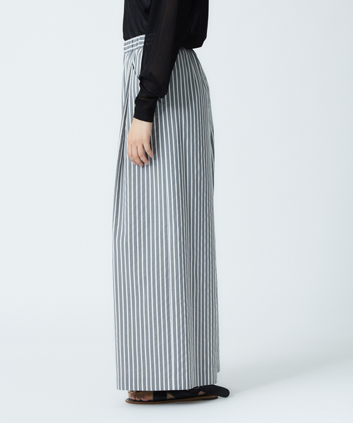 qualite（カリテ）の「千鳥ストライプワイドパンツ（その他パンツ・レディース・ブラック・36/38）」の3枚目の写真