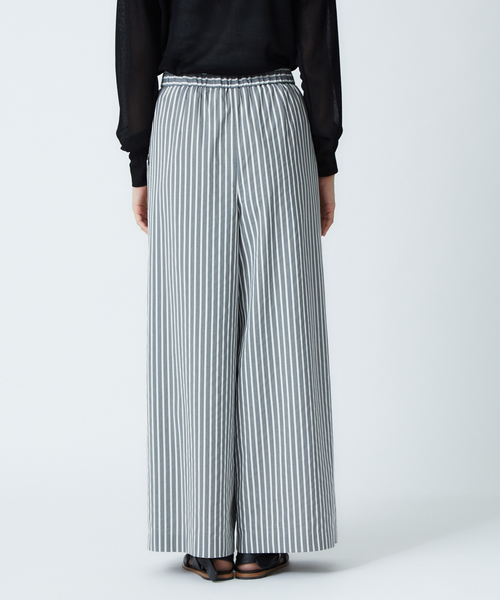 qualite（カリテ）の「千鳥ストライプワイドパンツ（その他パンツ・レディース・ブラック・36/38）」の4枚目の写真