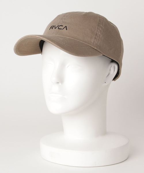 RVCA（ルーカ）の「RVCA メンズ  SMALL RVCA CAP キャップ/ルーカ ロゴ 帽子（キャップ・メンズ・モスグリーン/ブラック/ベージュ・FREE）」の2枚目の写真