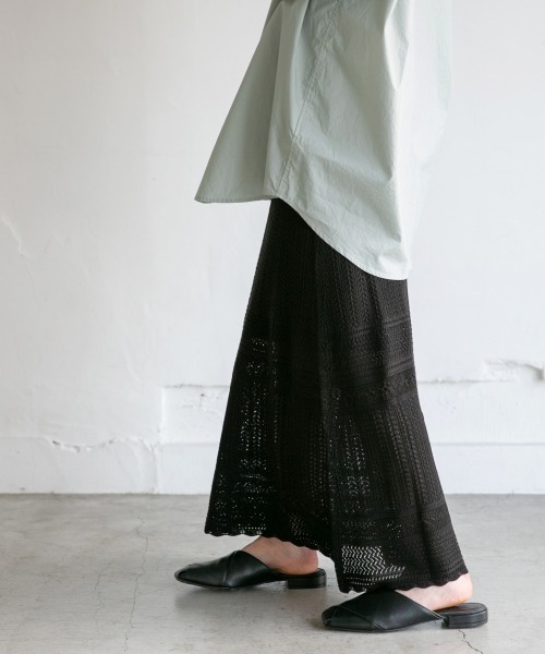 LOWRYS FARM（ローリーズファーム）の「スカシアミニットスカート2　875135（スカート・レディース・ブラック/グレー/グリーン・FREE）」の2枚目の写真