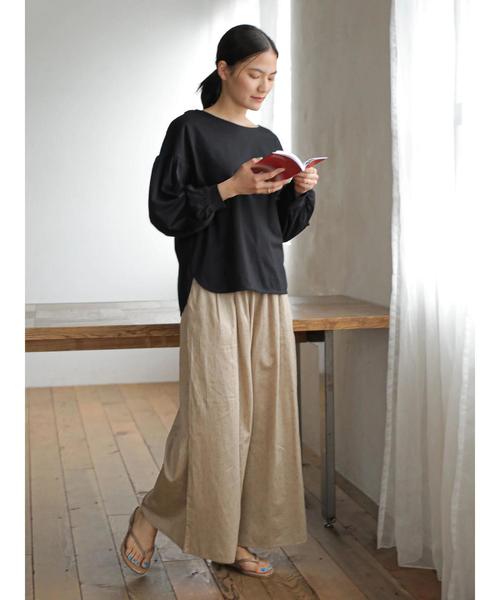 AMERICAN HOLIC(アメリカンホリック)の「袖ギャザーカットプルオーバー *●(Tシャツ/カットソー・レディース・ブラック/オフホワイト/サックスブルー/ライトベージュ・M/L)」の17枚目の写真