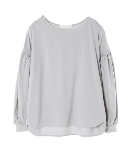 AMERICAN HOLIC(アメリカンホリック)の「袖ギャザーカットプルオーバー *●(Tシャツ/カットソー・レディース・ブラック/オフホワイト/サックスブルー/ライトベージュ・M/L)」の9枚目の写真