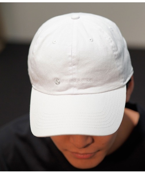 JUNRED（ジュンレッド）の「エンブロイダリーロゴツイルCAP（キャップ・メンズ・ホワイト/ブラック/ベージュ/ワイン/サックスブルー/ライトグリーン・FREE）」の2枚目の写真