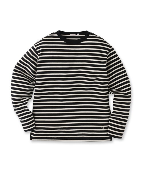 DRESSTERIOR（ドレステリア）の「【Safari12月号掲載】BUGISフレンチジャージーボーダーカットソー（Tシャツ/カットソー・メンズ・ブラック系2/アイボリー系2・91/92/90）」の3枚目の写真