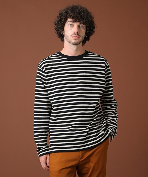 DRESSTERIOR（ドレステリア）の「【Safari12月号掲載】BUGISフレンチジャージーボーダーカットソー（Tシャツ/カットソー・メンズ・ブラック系2/アイボリー系2・91/92/90）」の8枚目の写真