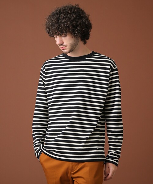 DRESSTERIOR（ドレステリア）の「【Safari12月号掲載】BUGISフレンチジャージーボーダーカットソー（Tシャツ/カットソー・メンズ・ブラック系2/アイボリー系2・91/92/90）」の9枚目の写真