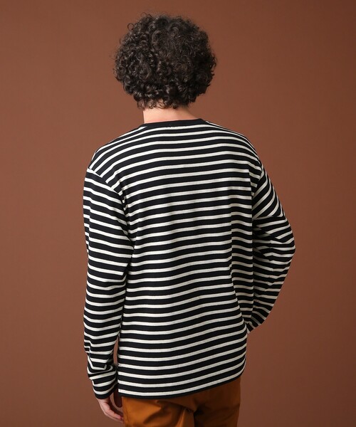 DRESSTERIOR（ドレステリア）の「【Safari12月号掲載】BUGISフレンチジャージーボーダーカットソー（Tシャツ/カットソー・メンズ・ブラック系2/アイボリー系2・91/92/90）」の11枚目の写真