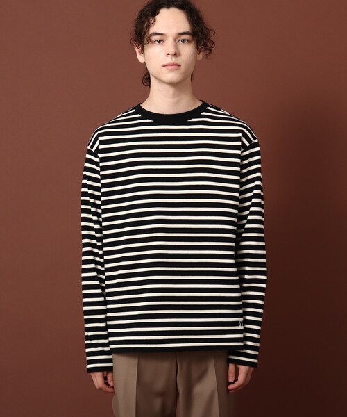 DRESSTERIOR（ドレステリア）の「【Safari12月号掲載】BUGISフレンチジャージーボーダーカットソー（Tシャツ/カットソー・メンズ・ブラック系2/アイボリー系2・91/92/90）」の14枚目の写真