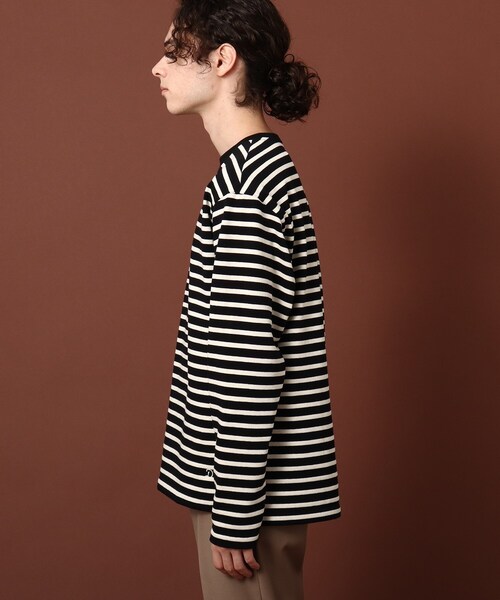 DRESSTERIOR（ドレステリア）の「【Safari12月号掲載】BUGISフレンチジャージーボーダーカットソー（Tシャツ/カットソー・メンズ・ブラック系2/アイボリー系2・91/92/90）」の15枚目の写真