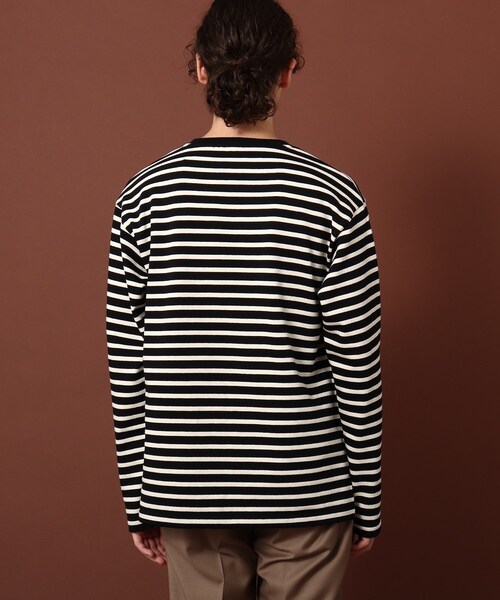 DRESSTERIOR（ドレステリア）の「【Safari12月号掲載】BUGISフレンチジャージーボーダーカットソー（Tシャツ/カットソー・メンズ・ブラック系2/アイボリー系2・91/92/90）」の16枚目の写真