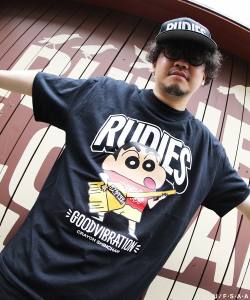 RUDIE'S x CRAYON SHINCHAN GUITAR-T ルーディーズ x クレヨン