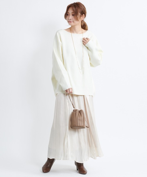 DouDou（ドゥドゥ）の「シアー割線フレアスカート（スカート・レディース・ブラック/ベージュ/ライトベージュ・36/38）」の11枚目の写真