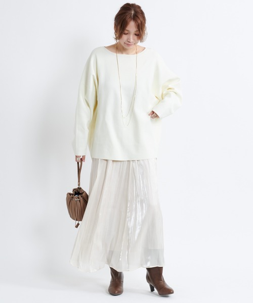 DouDou（ドゥドゥ）の「シアー割線フレアスカート（スカート・レディース・ブラック/ベージュ/ライトベージュ・36/38）」の20枚目の写真