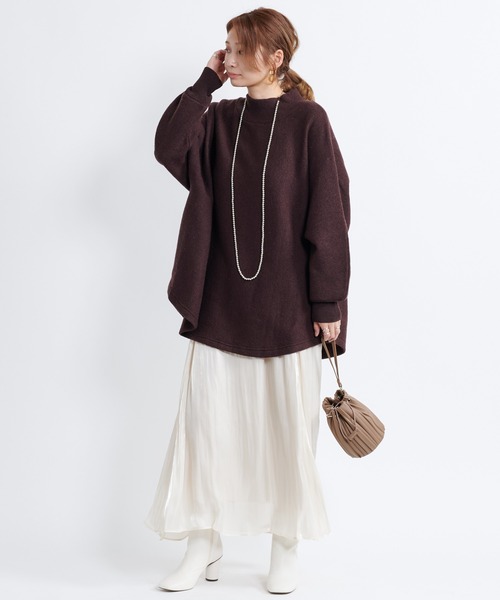 DouDou（ドゥドゥ）の「シアー割線フレアスカート（スカート・レディース・ブラック/ベージュ/ライトベージュ・36/38）」の12枚目の写真