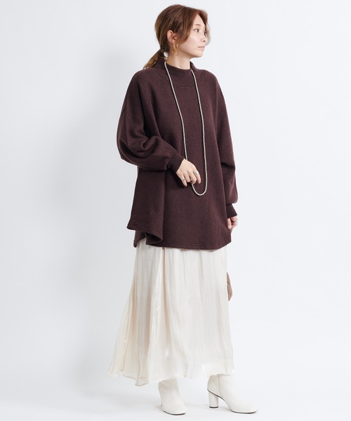 DouDou（ドゥドゥ）の「シアー割線フレアスカート（スカート・レディース・ブラック/ベージュ/ライトベージュ・36/38）」の21枚目の写真