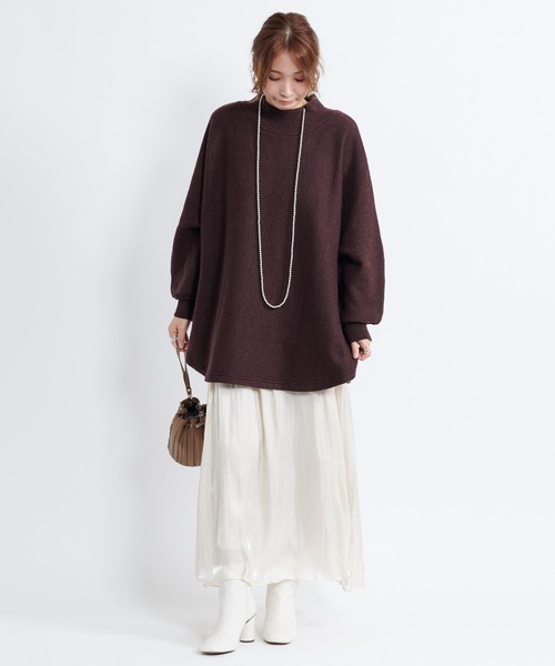 DouDou（ドゥドゥ）の「シアー割線フレアスカート（スカート・レディース・ブラック/ベージュ/ライトベージュ・36/38）」の7枚目の写真