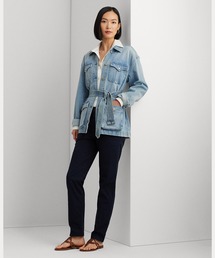 RRL オフィサーズ チノ ブルー デニム地 30/30 ダブルアールエル コットン オフィサーズ チノ(チノパンツ)|RRL(ダブル アール