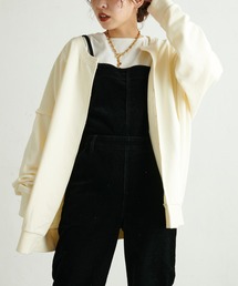 natural couture | 前後2WAYスウェットカーデ(スウェット)