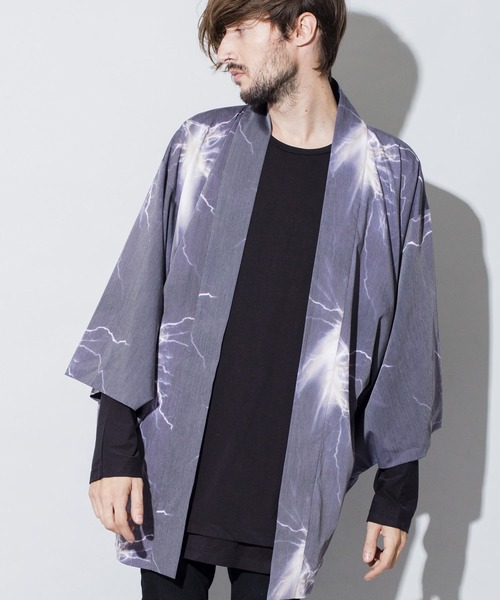 NO ID.(ノーアイディ)の「ワイドスリーブガウン(カーディガン/ボレロ・メンズ・パープル/イエロー/ブルー・ONE SIZE)」の1枚目の写真