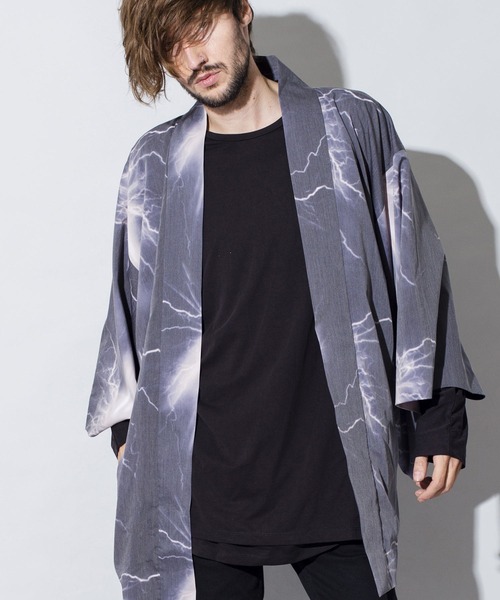 NO ID.(ノーアイディ)の「ワイドスリーブガウン(カーディガン/ボレロ・メンズ・パープル/イエロー/ブルー・ONE SIZE)」の2枚目の写真