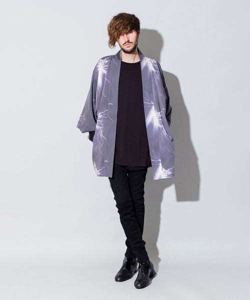 NO ID.(ノーアイディ)の「ワイドスリーブガウン(カーディガン/ボレロ・メンズ・パープル/イエロー/ブルー・ONE SIZE)」の13枚目の写真