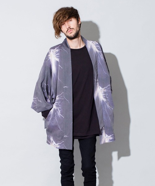 NO ID.(ノーアイディ)の「ワイドスリーブガウン(カーディガン/ボレロ・メンズ・パープル/イエロー/ブルー・ONE SIZE)」の21枚目の写真