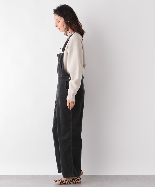 LEPSIM（レプシィム）の「コーデュロイサロペット　921132（サロペット/オーバーオール・レディース・チャコールグレー/ベージュ・MEDIUM/LARGE）」の4枚目の写真