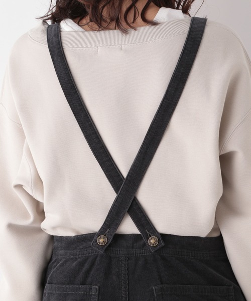 LEPSIM（レプシィム）の「コーデュロイサロペット　921132（サロペット/オーバーオール・レディース・チャコールグレー/ベージュ・MEDIUM/LARGE）」の12枚目の写真