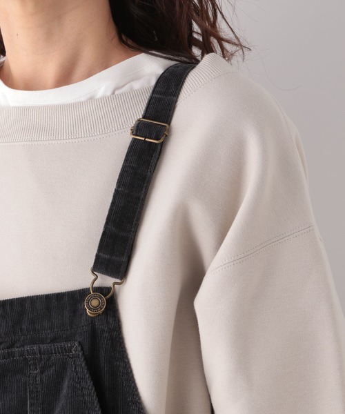 LEPSIM（レプシィム）の「コーデュロイサロペット　921132（サロペット/オーバーオール・レディース・チャコールグレー/ベージュ・MEDIUM/LARGE）」の7枚目の写真