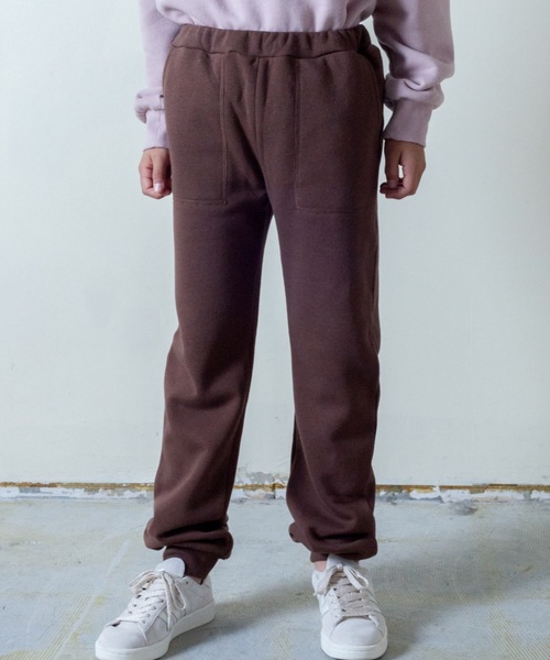 ＆yam（アンドヤム）の「裏起毛ジョガーパンツ（その他パンツ・キッズ・ブラック系その他/オリーブ/ピンク/ブルー/ブラウン/ベージュ・100/110/120/160/130/150/140）」の3枚目の写真