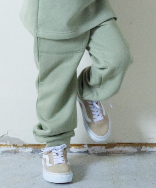 ＆yam（アンドヤム）の「裏起毛ジョガーパンツ（その他パンツ・キッズ・ブラック系その他/オリーブ/ピンク/ブルー/ブラウン/ベージュ・100/110/120/160/130/150/140）」の5枚目の写真