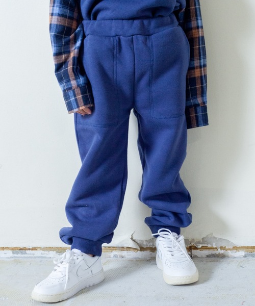 ＆yam（アンドヤム）の「裏起毛ジョガーパンツ（その他パンツ・キッズ・ブラック系その他/オリーブ/ピンク/ブルー/ブラウン/ベージュ・100/110/120/160/130/150/140）」の6枚目の写真