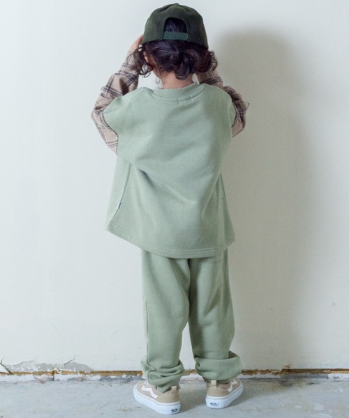 ＆yam（アンドヤム）の「裏起毛ジョガーパンツ（その他パンツ・キッズ・ブラック系その他/オリーブ/ピンク/ブルー/ブラウン/ベージュ・100/110/120/160/130/150/140）」の15枚目の写真