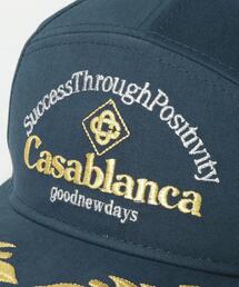 Casablanca ウサギ ロゴ刺繍 キャップ ホワイト カサブランカ Casablanca ウサギ ロゴ刺繍 キャップ ホワイト カサブランカ