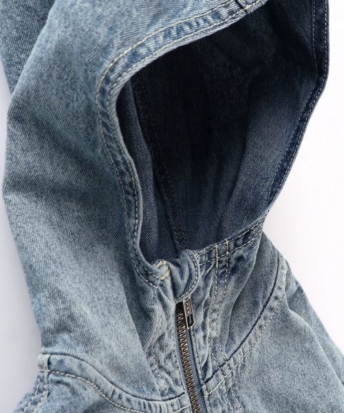 BRANSHES（ブランシェス）の「デニムアノラックパーカー（パーカー・キッズ・ブルー・90cm/120cm/130cm/110cm/150cm/100cm/140cm）」の16枚目の写真