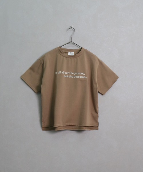 &g'aime（アンジェム）の「【&g'aime】ロゴ×刺繍プリントTシャツ（Tシャツ/カットソー・レディース・ホワイト/ブラック/ベージュ/グリーン・FREE）」の18枚目の写真